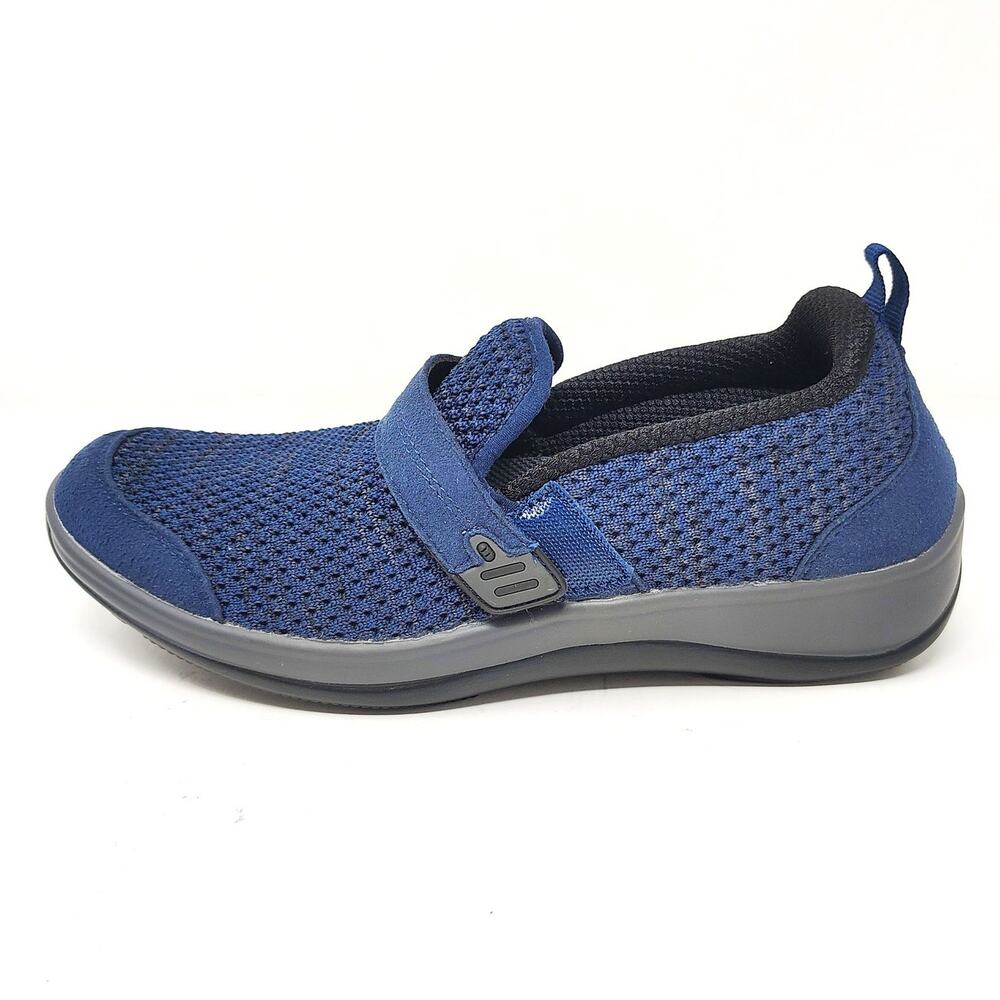Orthofeet Shoes Womens 7 Sneakers Quincy Blue Comfort Orthopedic Slip On